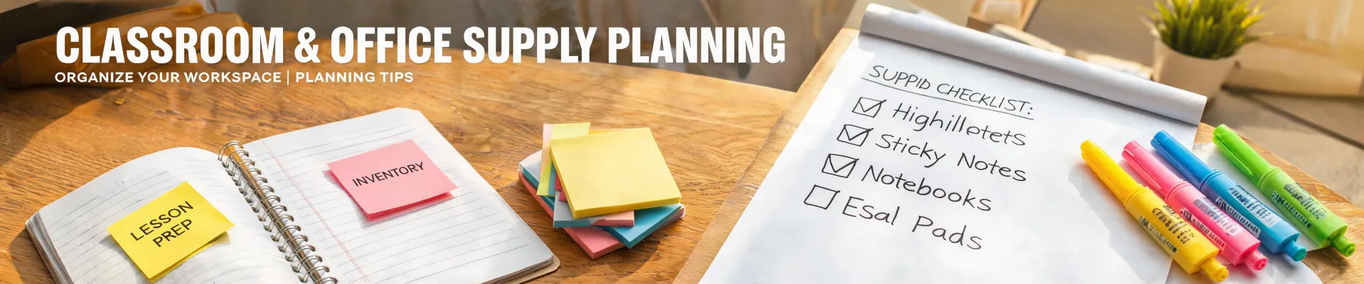 Post It article header with classroom notes